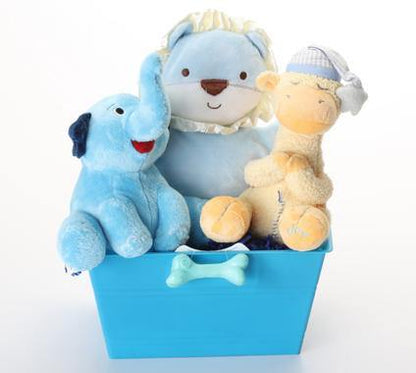 Boy-oh-Boy SQUEAKY Gift Basket for Dogs &amp; Puppies: 3 Sizes