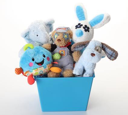 Boy-oh-Boy SQUEAKY Gift Basket for Dogs &amp; Puppies: 3 Sizes