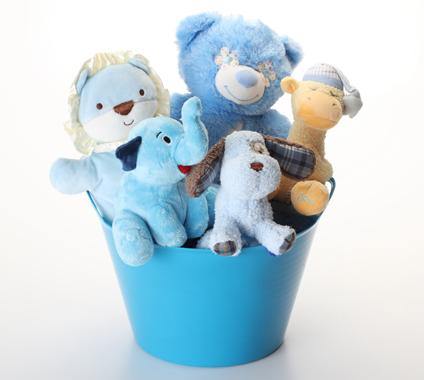 Boy-oh-Boy SQUEAKY Gift Basket for Dogs &amp; Puppies: 3 Sizes