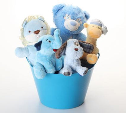 Boy-oh-Boy SQUEAKY Gift Basket for Dogs &amp; Puppies: 3 Sizes