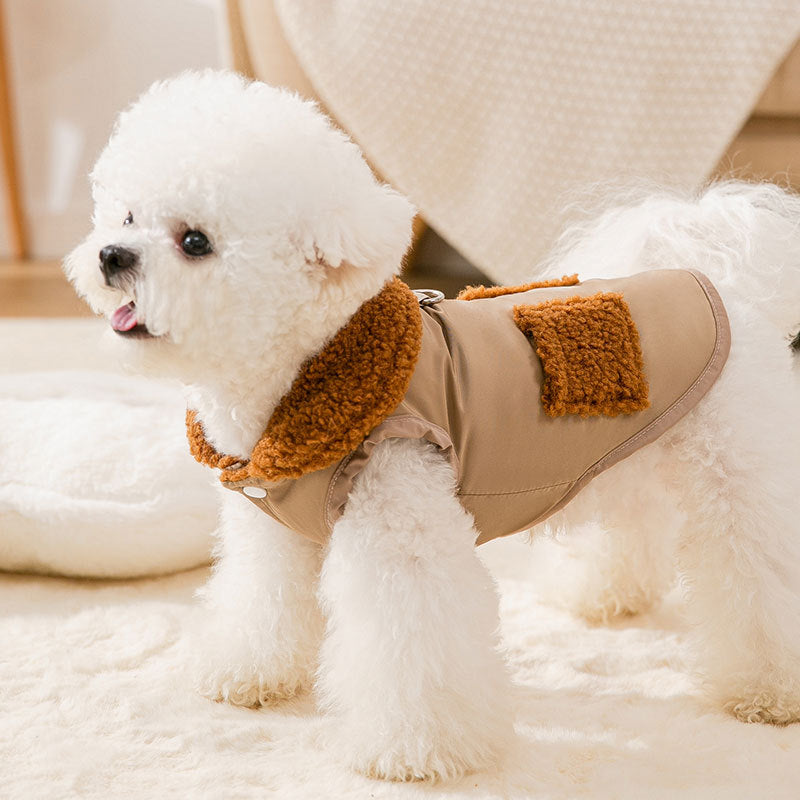 Dog Puppy Clothes Korean Style Coffee Sweater Fit Small Dog Pet Cat Autumn &amp;Winter Pet Cute Costume Dog Cloth Coat