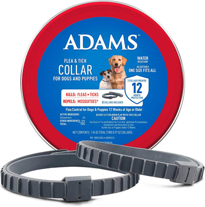 Adams Flea &amp; Tick Collar for Dogs &amp; Puppies Flea Collar Protection 4 Count