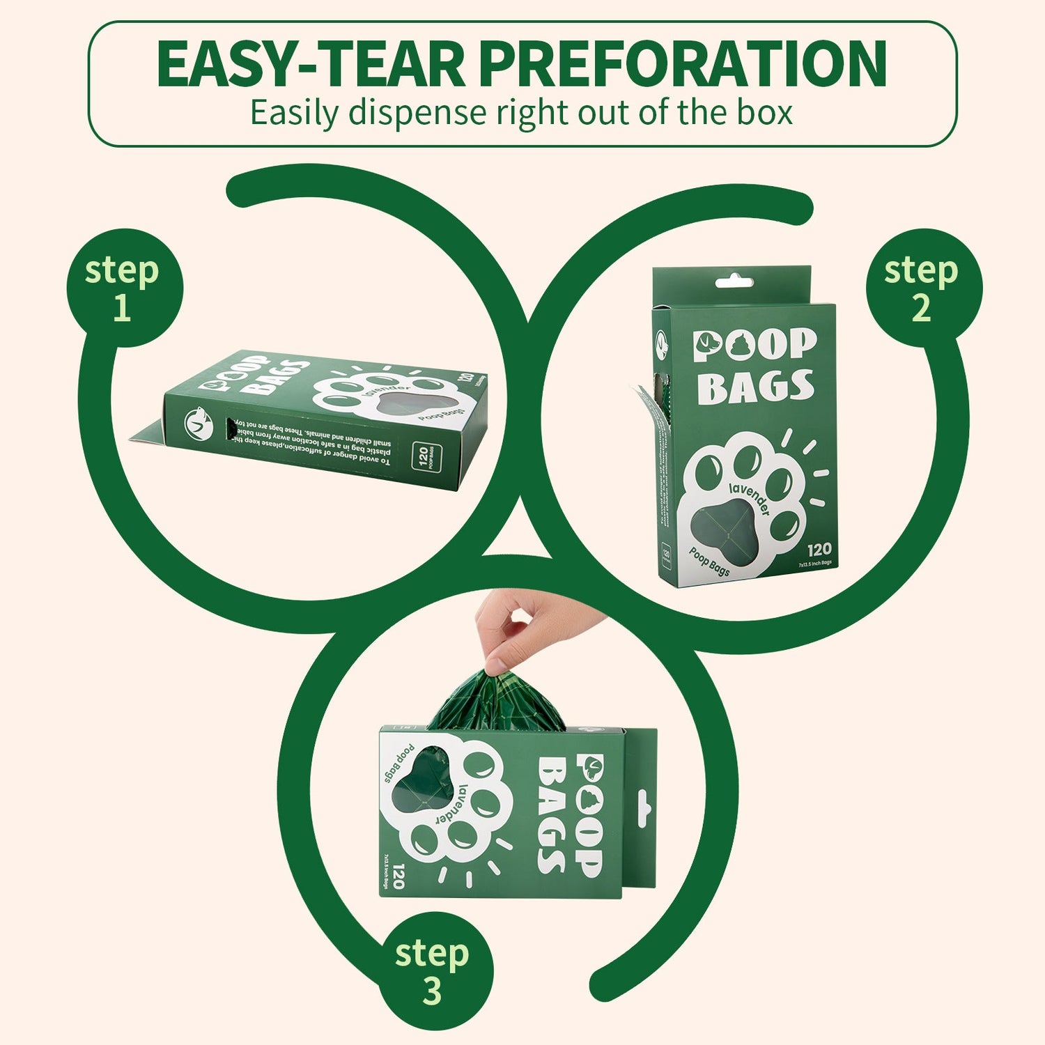 Handle Dog Waste Bag EPI Vest Poop Picking Bags Degradable Cat Litter Bag