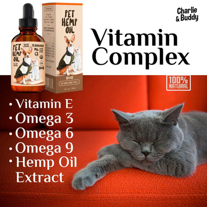 Hemp Oil for Dogs &amp; Cats Hip &amp; Joint &amp; Skin Support