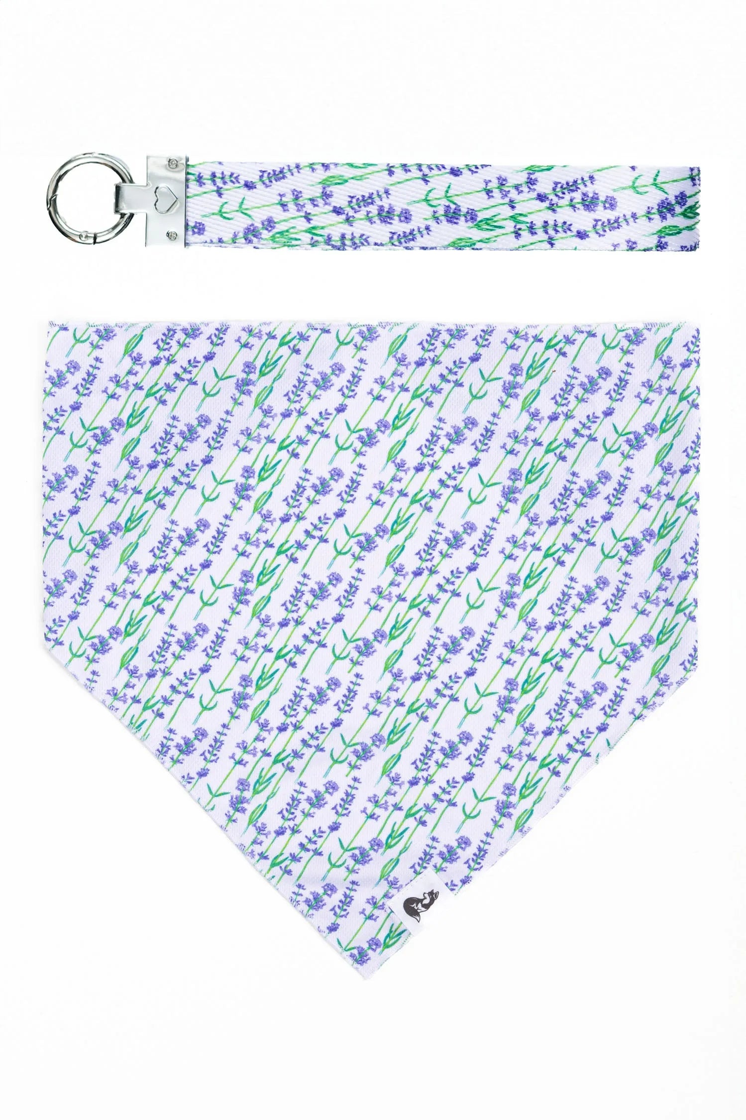 Lavender Blooms Dog Bandana &amp; Matching Keychain