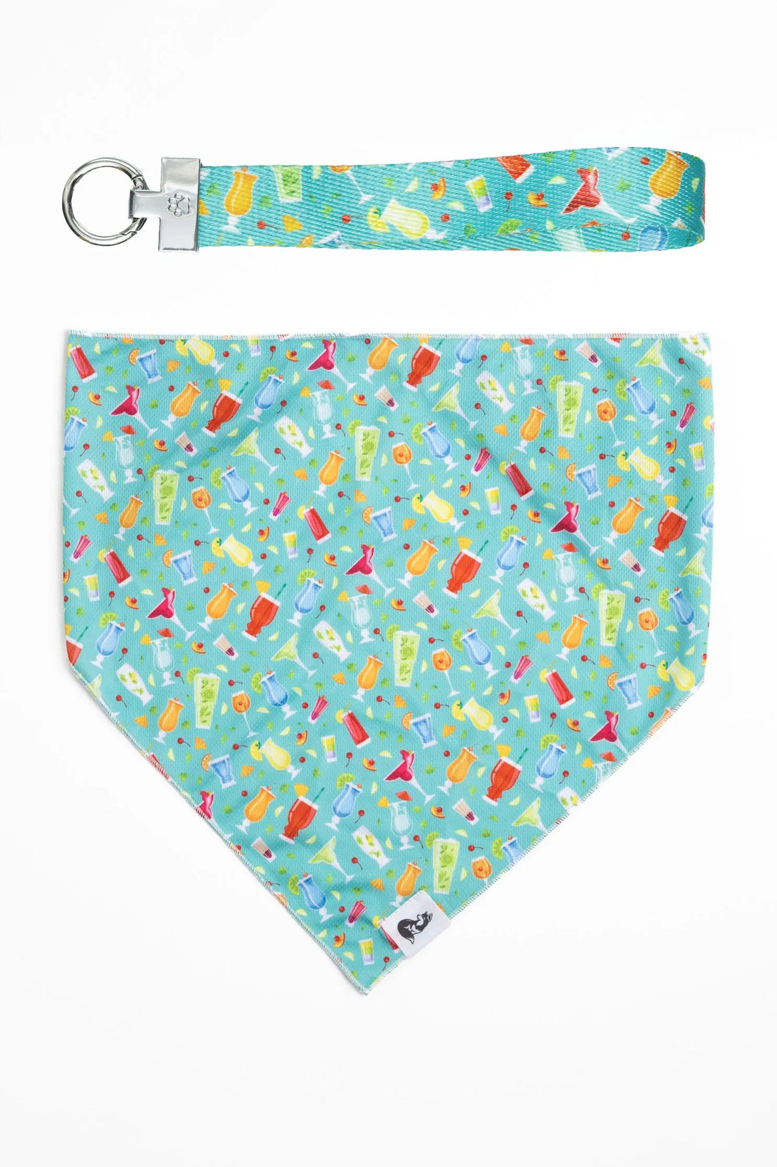 Seaside Sips Dog Bandana &amp; Matching Keychain