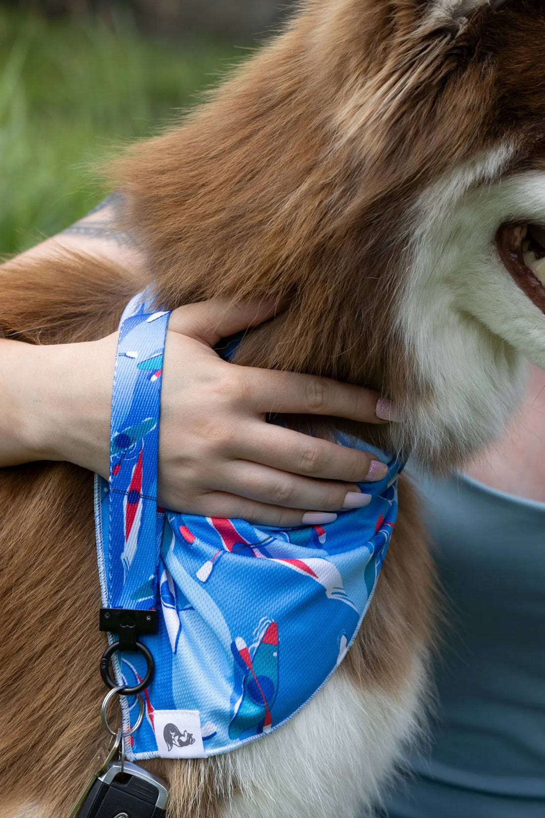 K9 Kayak Dog Bandana &amp; Matching Keychain