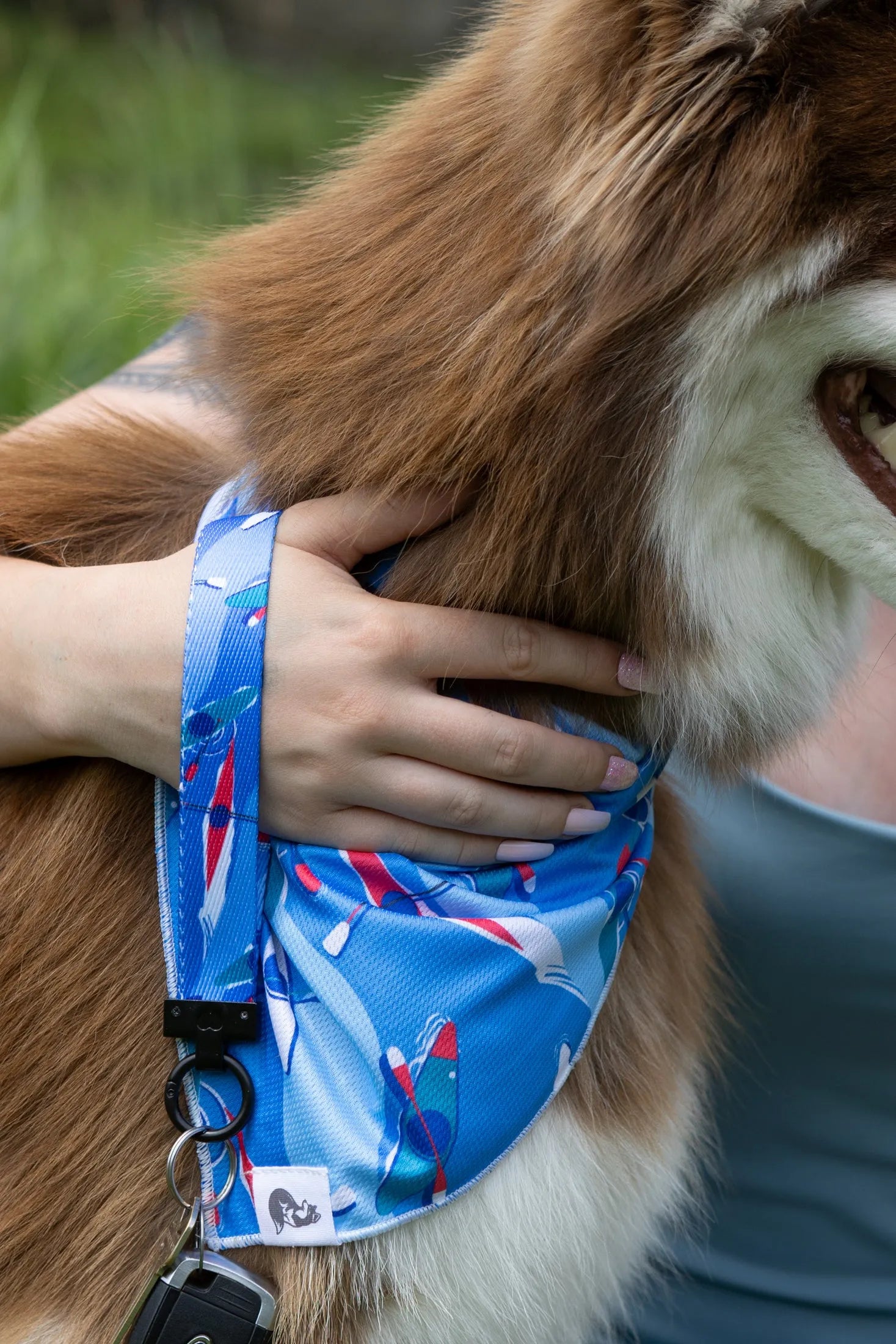 K9 Kayak Dog Bandana &amp; Matching Keychain