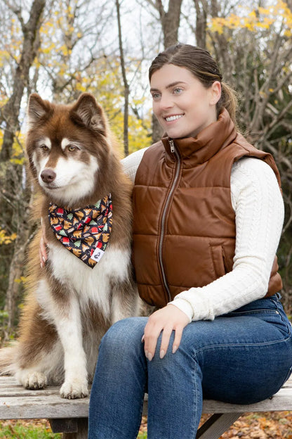 Woodland Tales Dog Bandana &amp; Matching Keychain