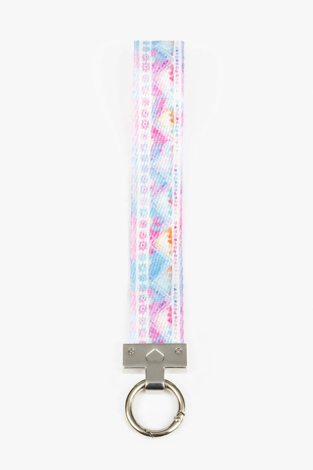 Pink and Blue Wristlet Keychain