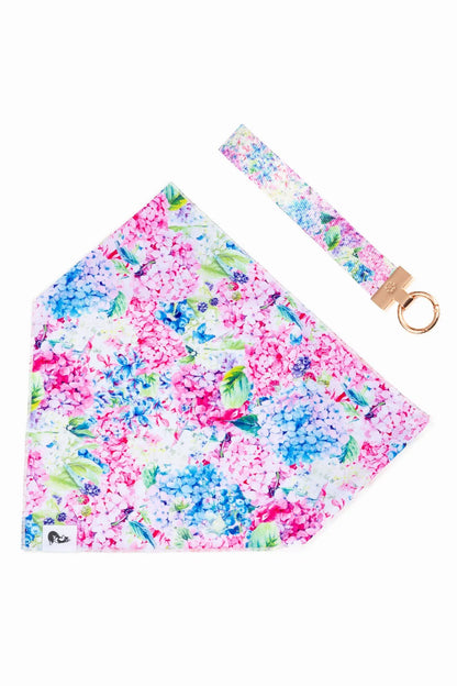 Hydrangea Haven Dog Bandana &amp; Matching Keychain