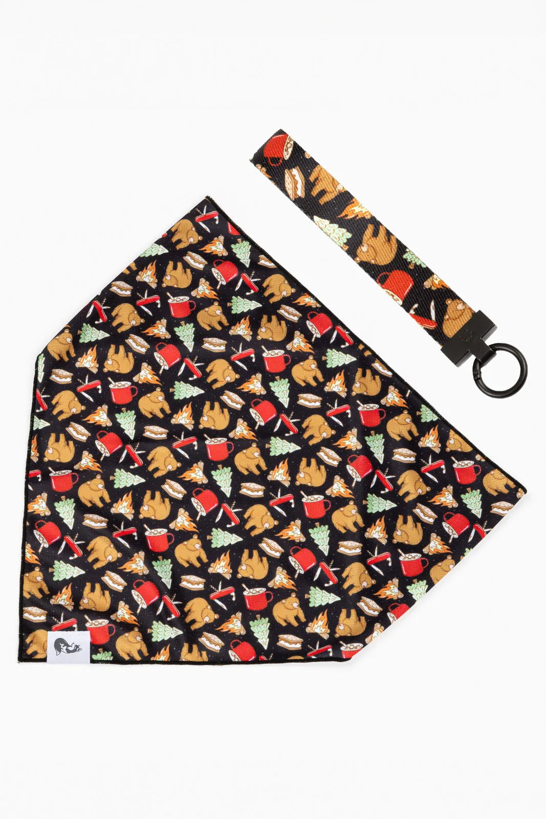 Woodland Tales Dog Bandana &amp; Matching Keychain