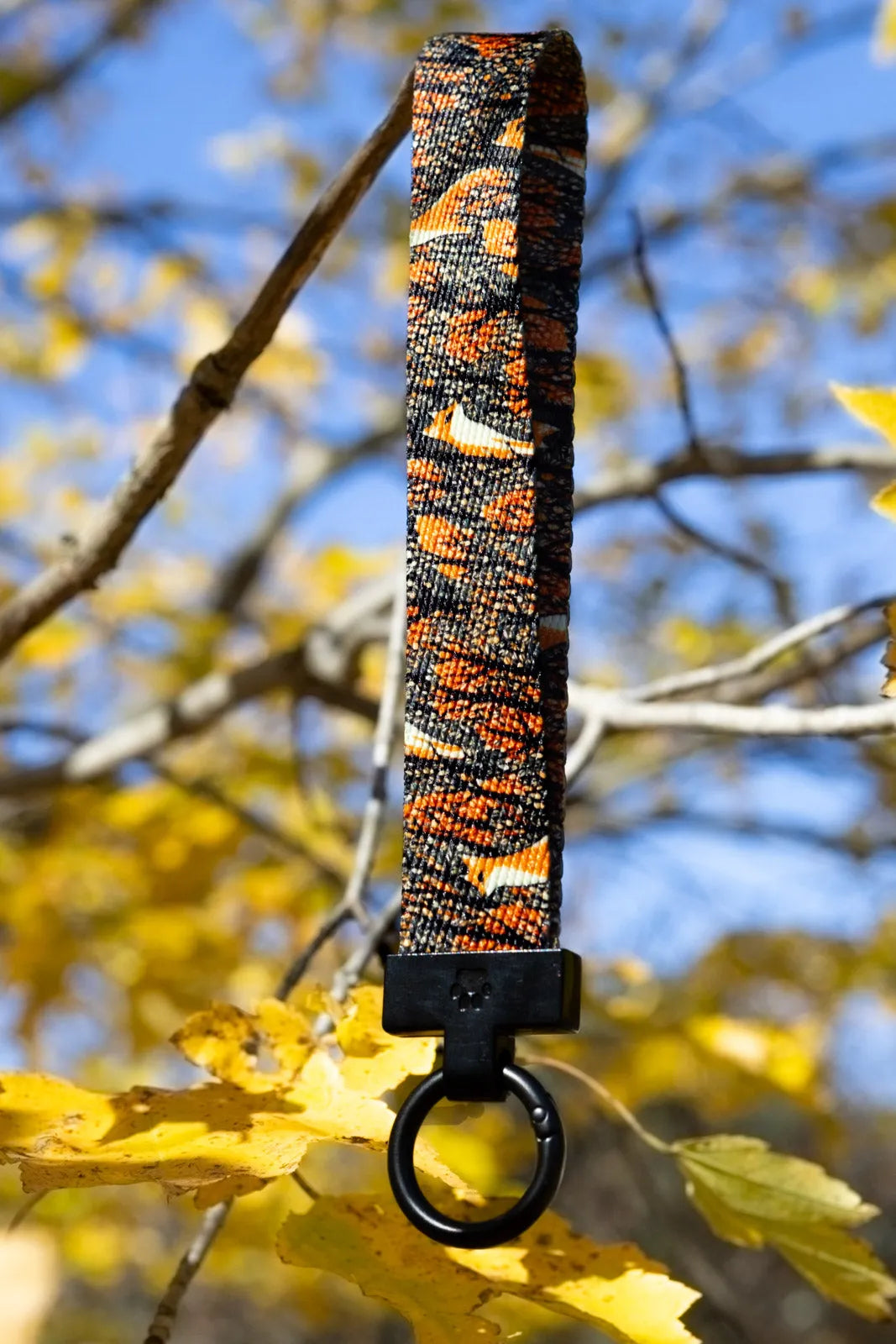 Foxes in Fall Dog Bandana &amp; Matching Keychain