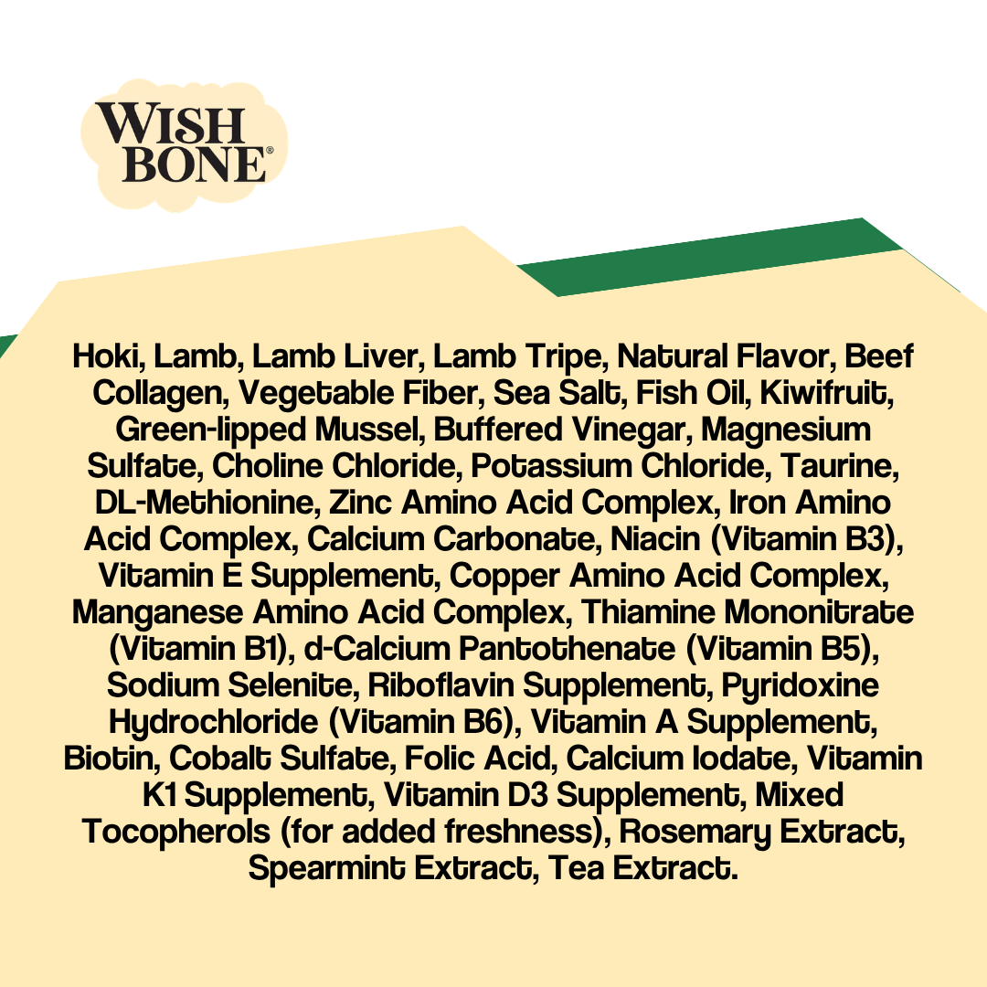 Wishbone Air-Dried Ocean Fish &amp; Lamb Recipe Dog Food - 454g