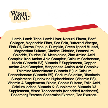 Wishbone Air-Dried Lamb Recipe Dog Food - 454g