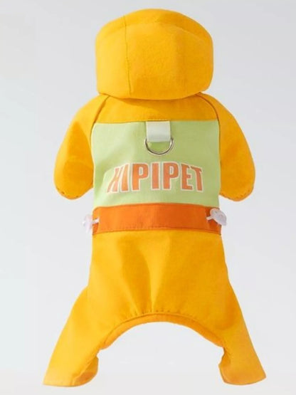 Color Block Warm Pet Jumpsuit