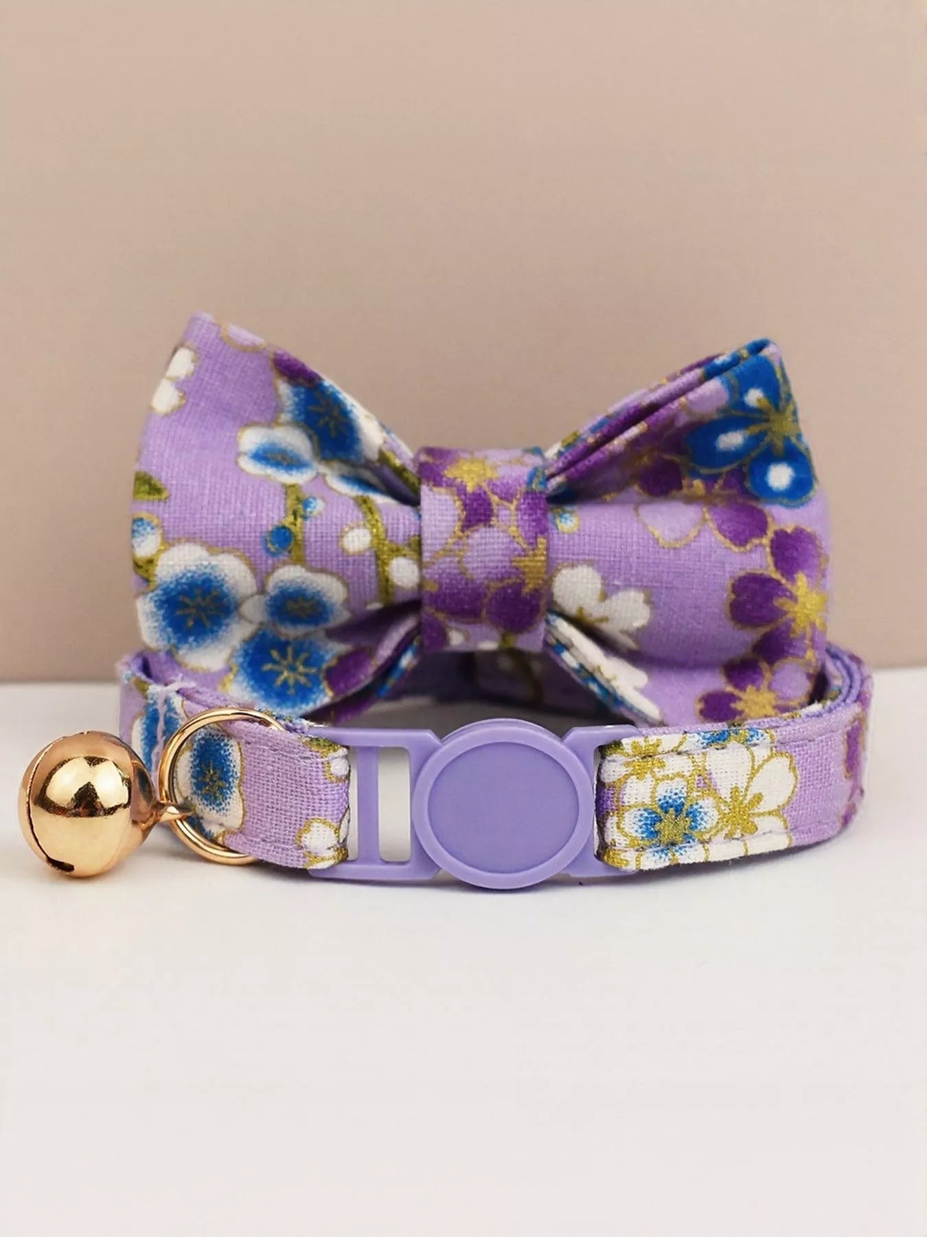 2 Piece Bow Tie Pet Collar with Bell