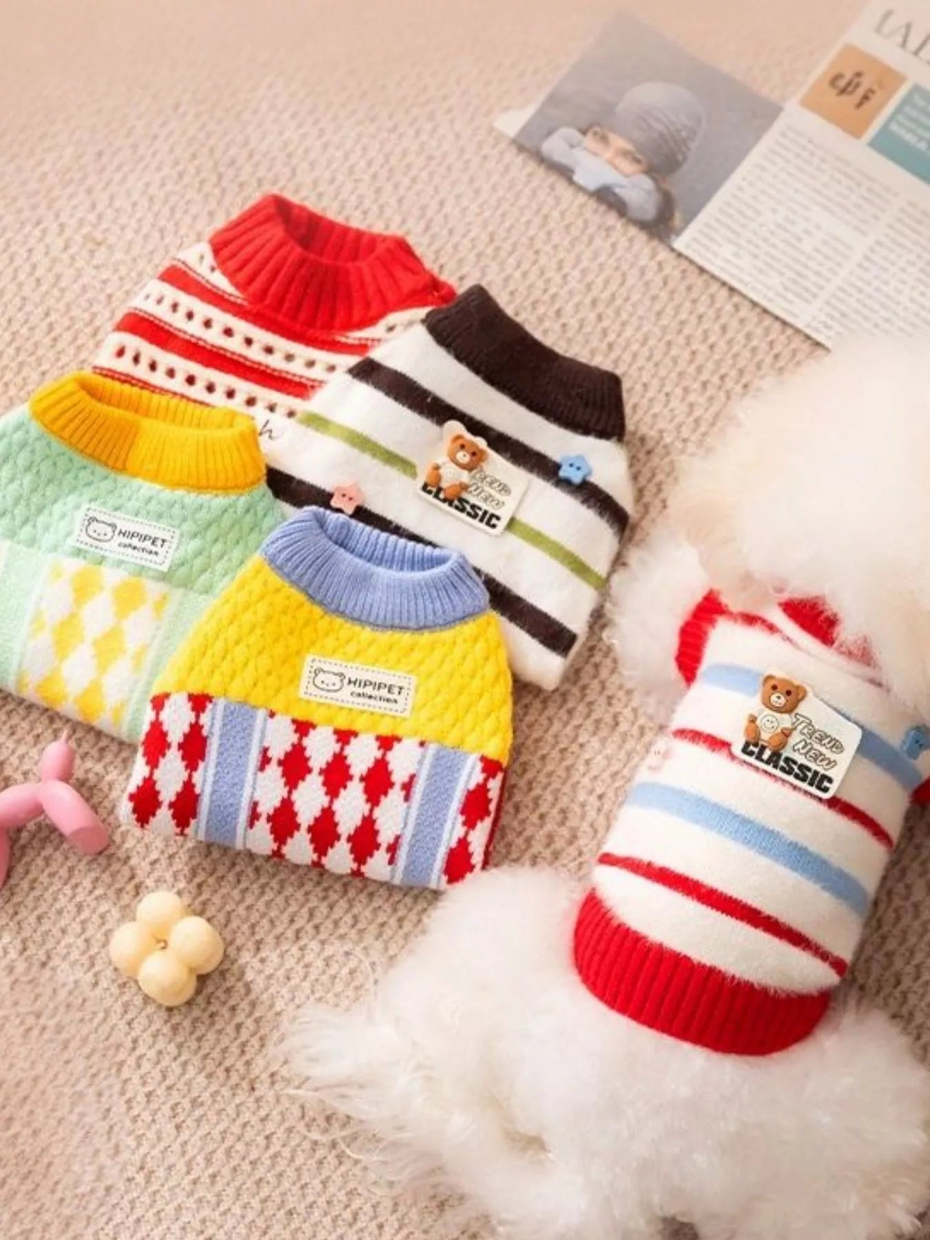 Warm Knitted Pet Sweater