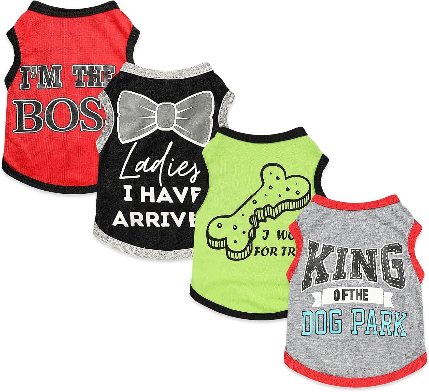 Small Dog Shirts — Cute Puppy Clothes for Chihuahua, Yorkie &amp; Small Breeds | 4-Pack
