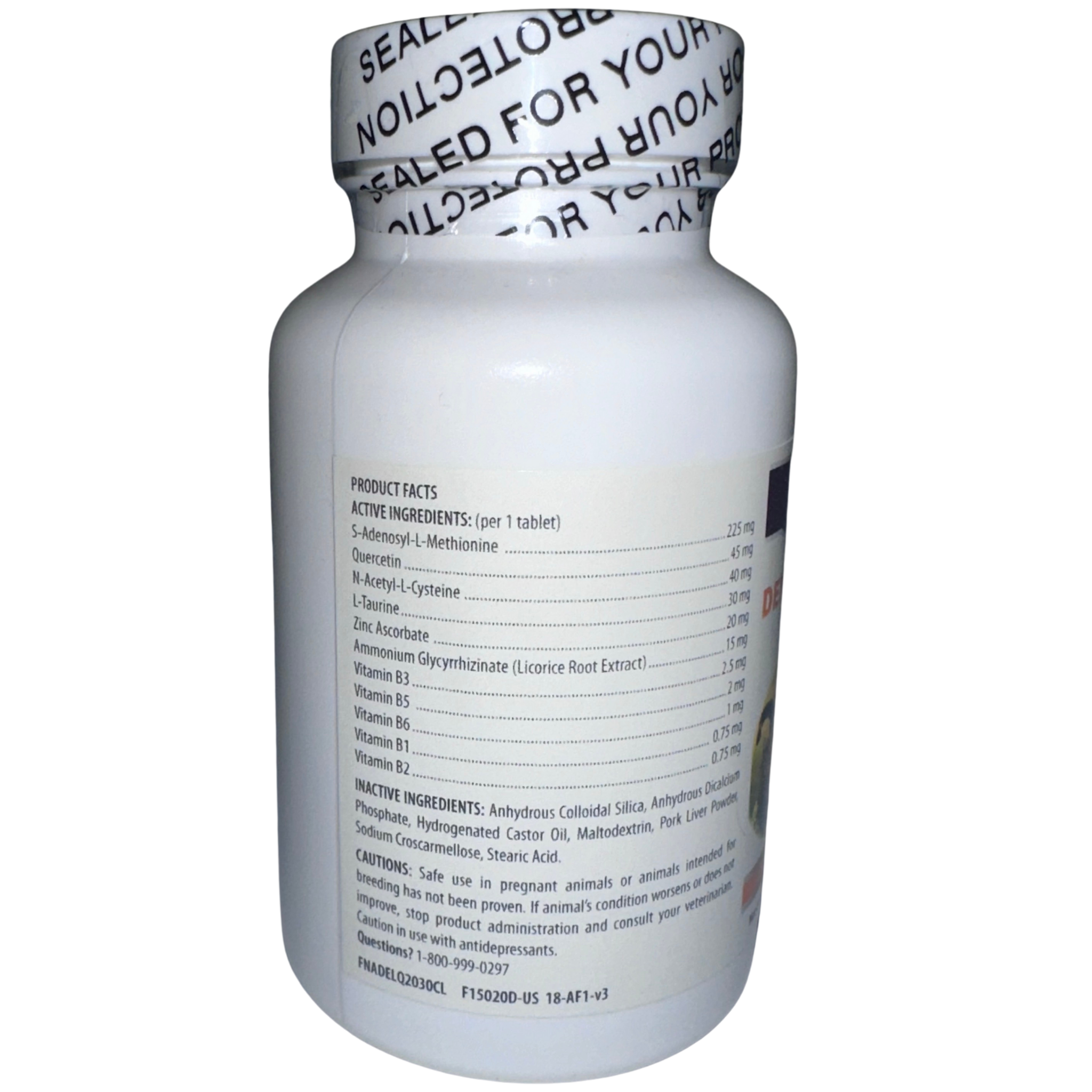 Piccardmeds4pets Denomax SAMe 225mg Dogs &amp; Cats Liver Support 30 Count