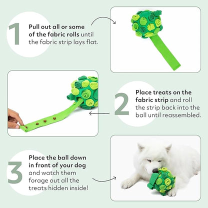Reggie Forager Ball for Dogs | Mealtime Enrichment Toy | Reduces Boredom, Hyperactivity, Stress | Vet-Approved &amp; Ideal for All Ages, Breeds, and Sizes