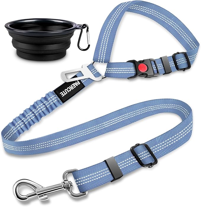 2 Piece Set Dog Seat Belt Retractable Dog Car Seatbelts Adjustable Pet Seat Belt for Vehicle Headrest Restraint Adjustable Heavy Duty &amp; Elastic &amp; Durable Car Harness for Dog