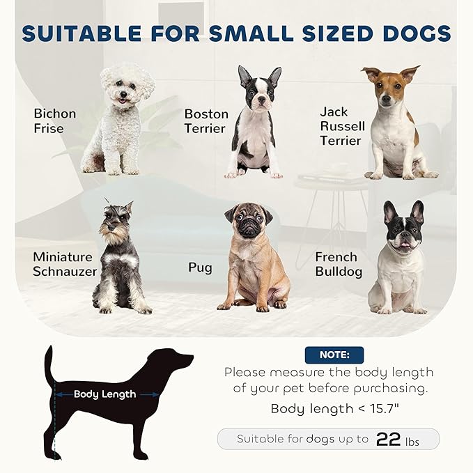 PawHut Luxury Fancy Dog Couch with Hidden Storage, Small Dog Sofa Bed with 2" Soft Foam, Modern Pet Furniture for Puppies &amp; Little Breeds, Dark Gray