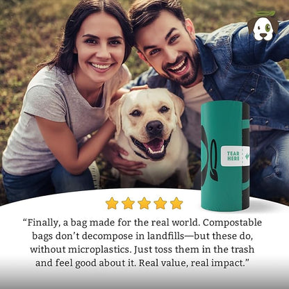 Doggy Do Good Next Pet Waste Bags, Landfill Friendly Recycled Plastic Unscented Dog Poop Bags for Dogs, Thick &amp; Leakproof, Strong, Earth Friendly Poop Bags, 300 Count