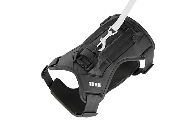 Thule Cappy Dog Harness S - Crash-Tested for Safety - Seatbelt passthrough - Adjustable &amp; Easy to Clean - Padded Breathable mesh Panels - Leash Loop - Step-in Design
