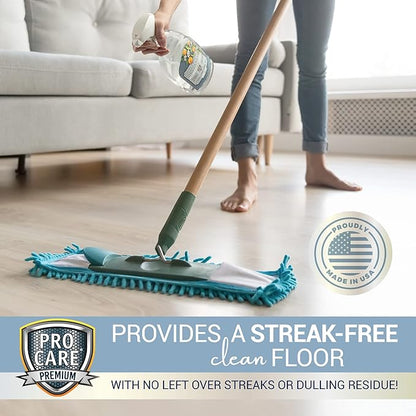 ProCare Citrus Floor Cleaner (Made in USA) | Tile, Stone, Laminate, Vinyl &amp; Natural Wood Floor Cleaner for Mopping, Floor Cleaning Solution with Citrus Aroma - 32oz / 0.95L Spray Bottle