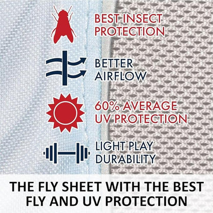 Schneiders Adjusta-Fit Mosquito Mesh Hybrid II Horse Fly Sheets | Ultimate Insect &amp; UV Protection for Equine Comfort