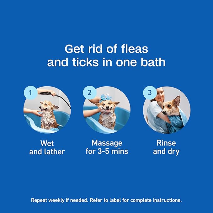 Adams Plus Flea &amp; Tick Shampoo with Precor for Cats, Kittens, Dogs &amp; Puppies Over 12 Weeks Of Age Sensitive Skin Flea Treatment | Kills Adult Fleas, Flea Eggs, Ticks, and Lice| 12 Ounces