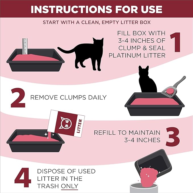 ARM &amp; HAMMER Clump &amp; Seal Platinum Clumping Cat Litter Odor Control, Multi-Cat, 14-Day Odor Control, Online Exclusive Formula, 27.5 Lbs