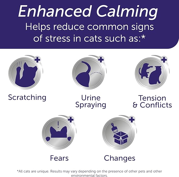 FELIWAY® Optimum 30 Day Cat Calming Plug In Pheromone Diffuser Starter Kit, 48ml - Helps Reduce Common Signs of Stress in Cats &amp; Kittens, Enhanced Calming