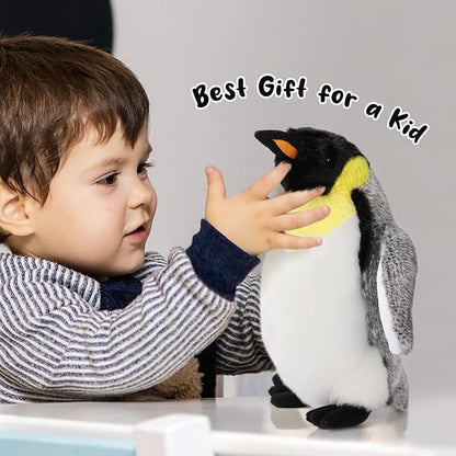 Penguin Plush Toy, 10" Stuffed Animal Small Plushie Doll, Soft Fluffy Like Real Penguin Hugging Toy - Present for Every Age &amp; Occasion