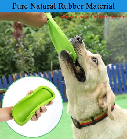 Dog Flying Disc, 2 Pack Dog Flyer Toys, Soft Rubber Interactive Lightweight Flying Disc Dog Toy for Small Large Dogs - Floats in Water &amp; Safe on Teeth, 7.2 inch.