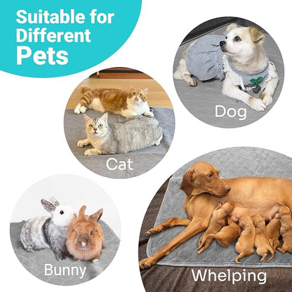 Conkote Reusable Pee Pads for Dogs Extra Large 48" x 60", Heavy Absorbency Washable Pee Pads, Waterproof &amp; Leak-Proof Dog Training Pads Non-Slip for Pet Housebreaking, Whelping, Potty, Crate
