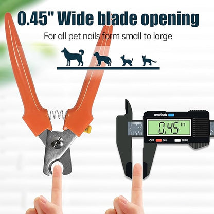 Dog Nail Clippers 767C – Heavy Duty Nail Trimmers for Large &amp; Small Breeds, Easy-to-Use Pet Clippers for Thick Nails, Dog Toenail Clippers for Large Dogs