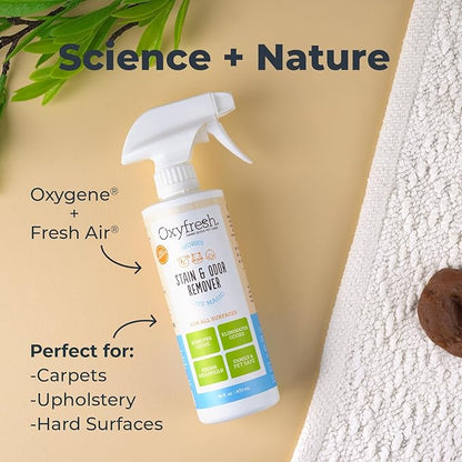 Oxyfresh Advanced Pet Stain Remover &amp; Urine Odor Eliminator – Fast Acting Pet Odor Eliminator for All Surfaces - Best Way to Remove Stains - Dog &amp; Cat Urine Neutralizer