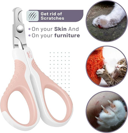 Mr. Pen Cat Nail Trimmer - Pink Cat Claw Clipper for Kittens &amp; Small Dogs