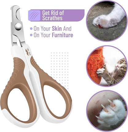 Mr. Pen Cat Nail Trimmer - Brown, Claw Clippers for Cats &amp; Kittens, Also Suitable for Small Dogs