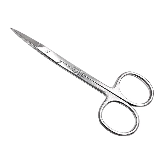 Cynamed Iris Micro Dissecting Precision Lab Scissors, Fine Point Straight - Perfect for Doctors, Nurses, EMS, Students, Education &amp; Training and More (Pack of 5)