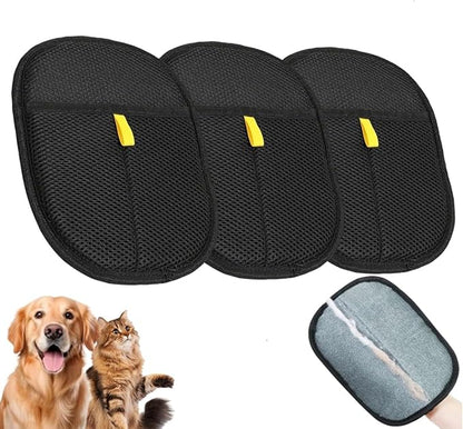Static Pet Hair Removal Glove for Cats &amp; Dogs, Efficient Grooming Gloves for Pet Hair, Cat Grooming Gloves for Hair Removal