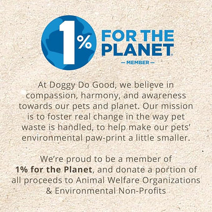 Doggy Do Good Poop Bags | Dog Waste Bags | Unscented, USDA Certified Biobased, Thick &amp; Leak Proof, Easy Open | Standard Size | 60 Count