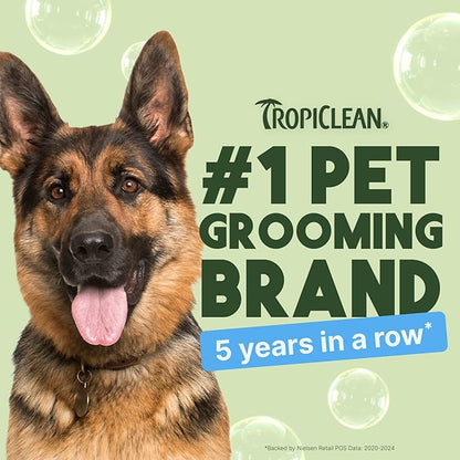 TropiClean Hypoallergenic Waterless Dog Shampoo | Dry Shampoo for Allergies &amp; Sensitive Skin | Safe for Cats | Puppies &amp; Kittens | No Rinse | 7.4oz