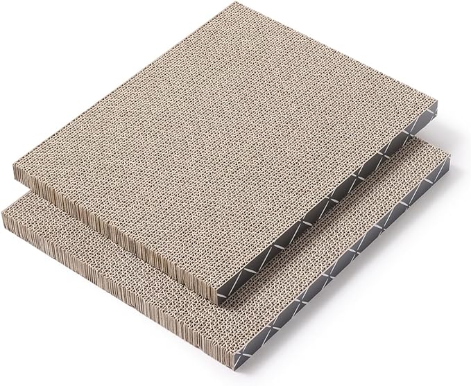 Hide &amp; Scratch: Cat Scratcher Pad Pack; Cat Scratch Pad Refills for Hide &amp; Scratch Scratcher Box (2 Pack)