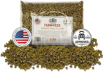 | Timothy Grass Food | Small Pet | Young and Adult | Pellets | 3 Pounds