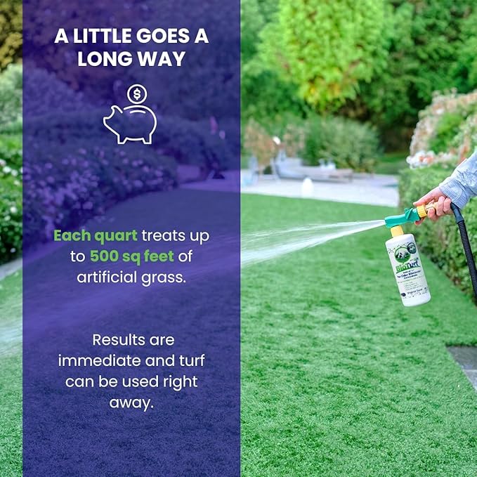 BioS+ Odor Eliminator Concentrate – Artificial Turf Cleaner for Pet Urine Outdoor &amp; Yard Deodorizer for Dog Urine and Waste – Enzyme Formula, Safe for Pets, Kids &amp; Plants – 1 Gallon