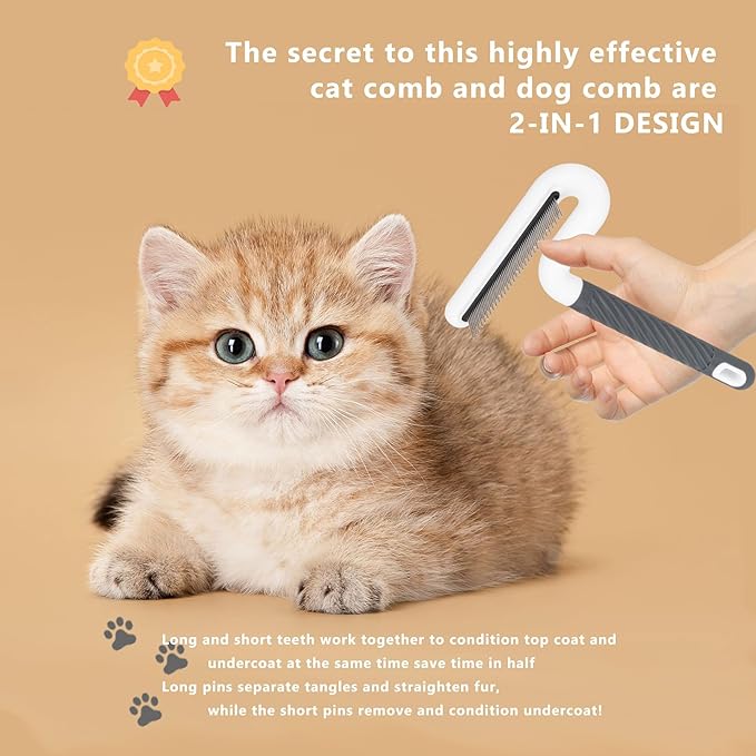 Flea Comb, TailGurus Effective Flea Comb for Cats &amp; Dogs-Shedding Brush for All Pets-Long Hair Friendly-Durable-Versatile &amp; Safe-Durable, Safe &amp; Versatile-Portable,Pet-Friendly(TG2038)(Lime)