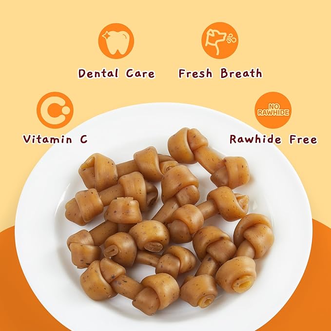 Jungle Calling Peanut Butter Dog Treats, Dental Puppy Chews, Rawhide-Free Bones for Small Dogs, 2.5&